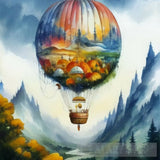 Hot Air Balloon Ai Artwork