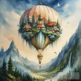 Hot Air Balloon Ai Artwork
