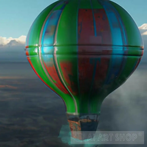 Hot Air Balloon Ai Artwork