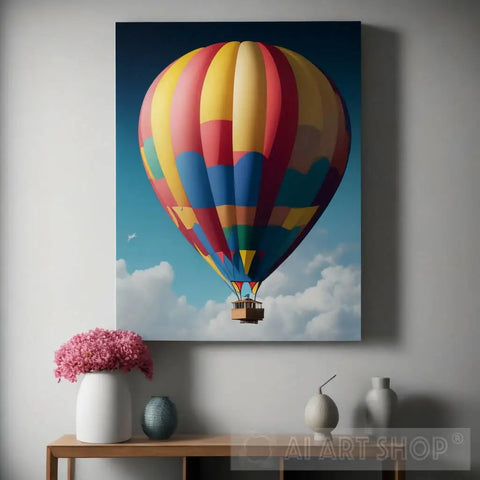 Hot Air Baloon Impressionism Ai Art