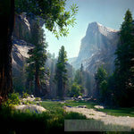 Hot Day In Yosemite Landscape Ai Art