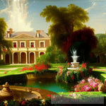 House With Rose Fountain 512 Architecture Ai Art