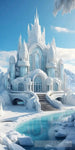 Huge Futuristic Palace Made Of Ice Between Snow And Realistic Details Ai Artwork