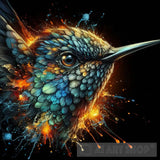 Hummingbird Hyperdetailed Eyes Ai Painting