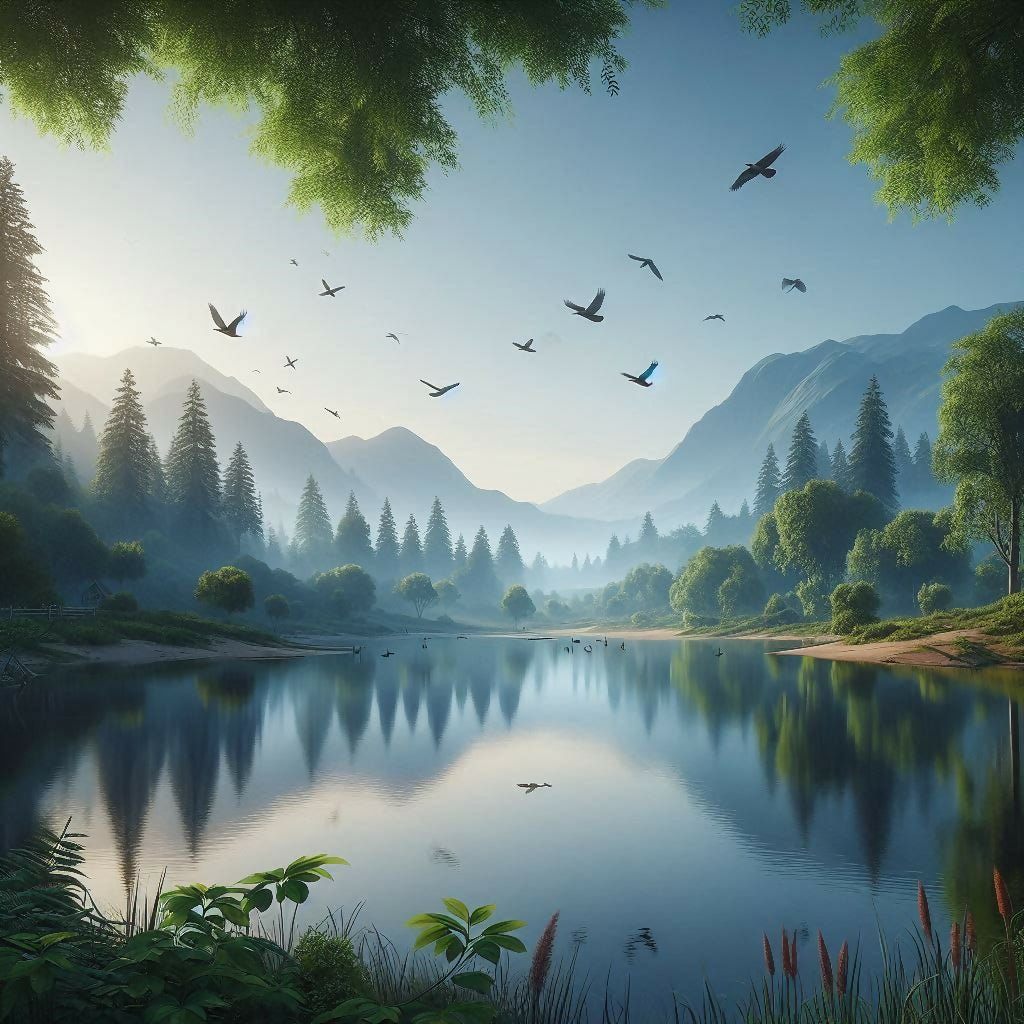 Nature's Tranquility: Stunning Landscape Art Collection