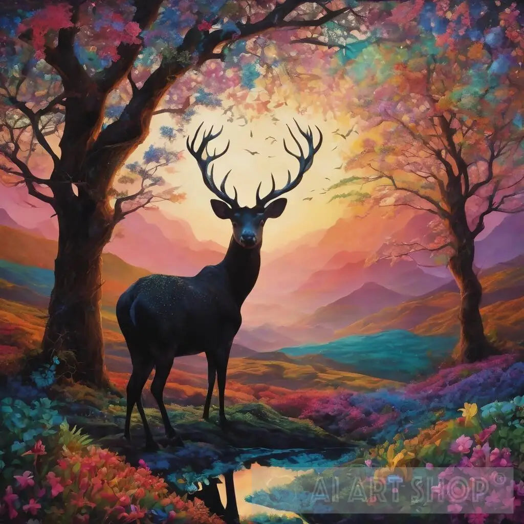 Hyperrealistic Infinity Symbol in a Surrealistic Landscape