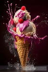 Ice Cream Art Pop Ai Art