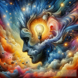 Idea Sparks Creating Manifestation Abstract Ai Art