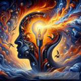 Idea Sparks Creating Manifestation Abstract Ai Art