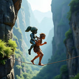 Art at mountain cliff