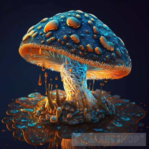Imaginative And Otherworldly Mushroom Nature Ai Art