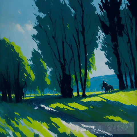 Impressionist Landscape - Summer Road Ai Painting