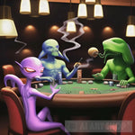 Incongruous Gamblers Ai Artwork