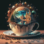 Inside A Cup Of Coffee There Is Wonderful Landscape Landscape Ai Art