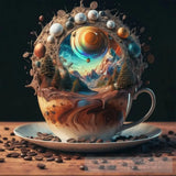 Inside A Cup Of Coffee There Is Wonderful Landscape Landscape Ai Art