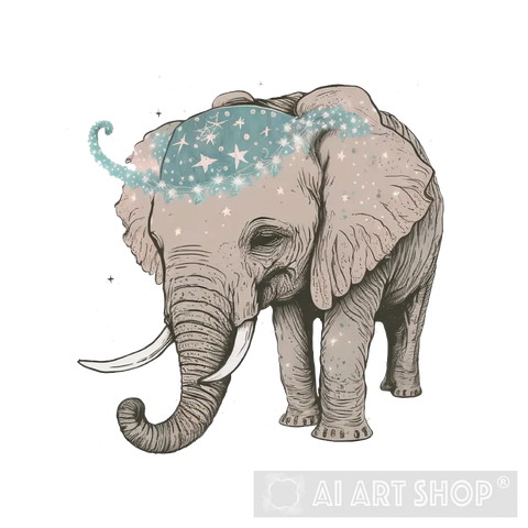 Interesting Elephant Animal Ai Art