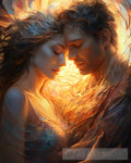 Intimate Spiritual Couple Portrait Portrait Ai Art