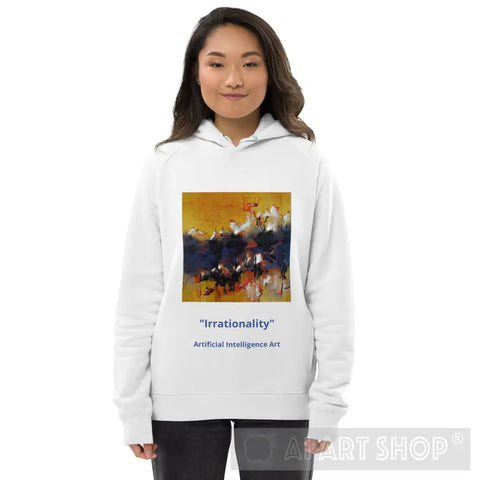 Irrationality Ai Art Unisex Pullover Hoodie White / S