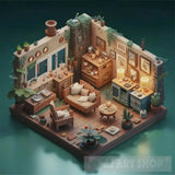 Isometric Art House Deream 3D Ai Artwork