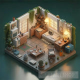 Isometric Art House Deream 3D Ai Artwork
