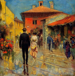 Italian Village 001 Impressionism Ai Art