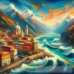 Italy Magnificent View Abstract Ai Art