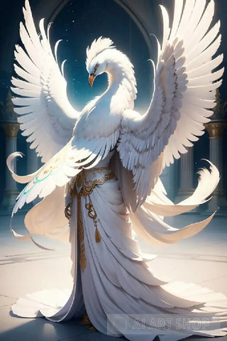 Ivory Opulence: The Graceful Majesty Ai Artwork