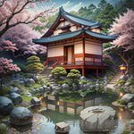 Japanese Garden Nature Ai Art