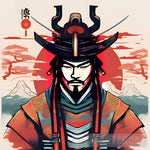 Japanese Samurai Ai Artwork