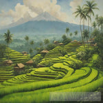 Jatiluwih Terraced Rice Landscape Ai Art