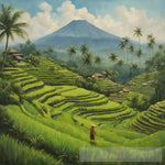 Jatiluwih Terraced Rice Landscape Ai Art