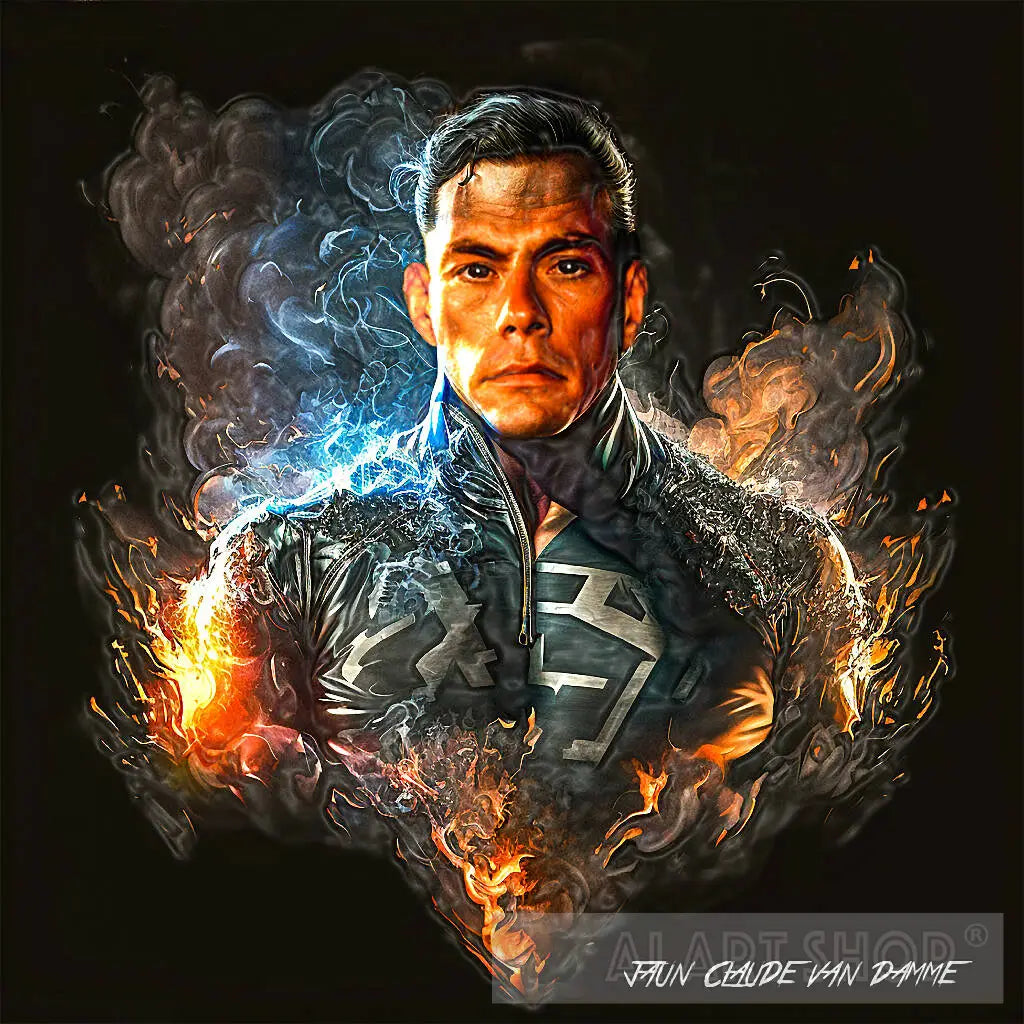 JAUN CLAUDE VAN DAMME SUPERHERO PORTRAIT