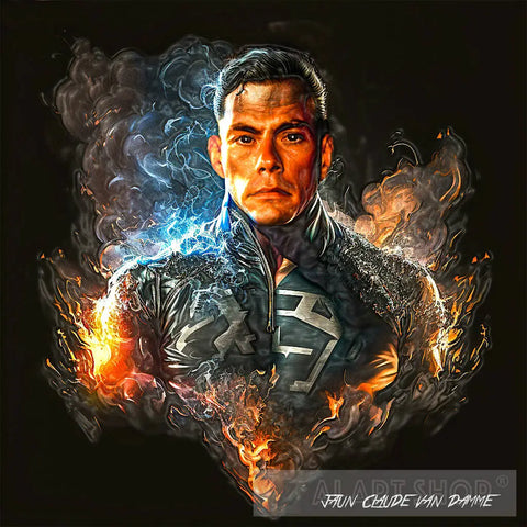 Jaun Claude Van Damme Superhero Portrait Portrait Ai Art