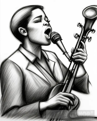 Jazz Singer Ai Artwork