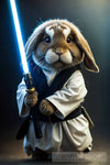 Jedi Bunny Rabbit Ai Painting