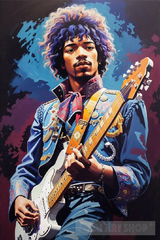 Jimi Hendrix Ai Artwork