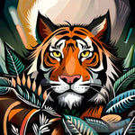 Jungle Tiger Animal Ai Art