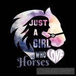 Just A Girl Who Loves Horses Ai Artwork