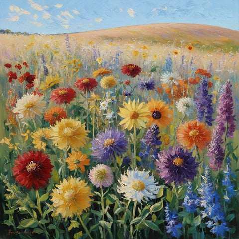 Oil painting of a field of wild flowers_20241028_133551_0000