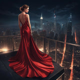 AlbedoBase_XL_A_highfashion_model_in_an_elegant_red_silk_gown_2