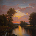 Serene Sunset River