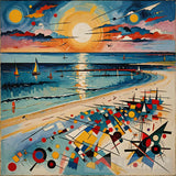 Kandinsky’s Beach Abstract Ai Art
