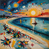 Kandinsky’s Beach Abstract Ai Art