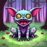 Kawaii Forest Monster Animal Ai Art