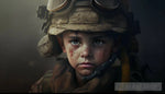 Kid Soldier Portrait Ai Art