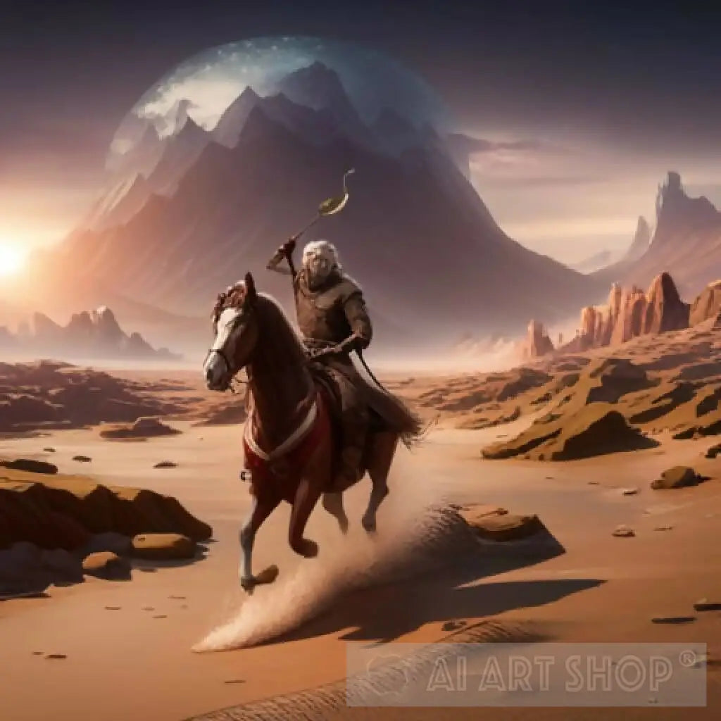 KNIGHT RIDING A HORSE
