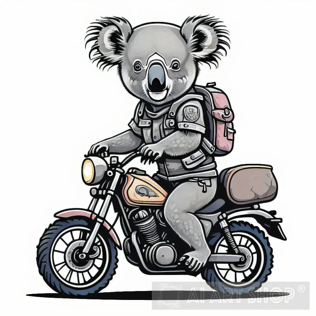 Koala Biker: A Legendary Animal in the World of Motorcycle Racing W...