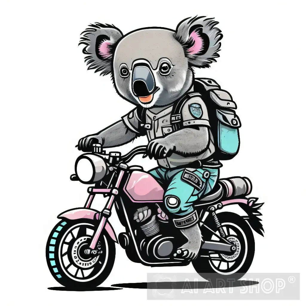 Koala Biker: A Legendary Animal in the World of Motorcycle Racing W...
