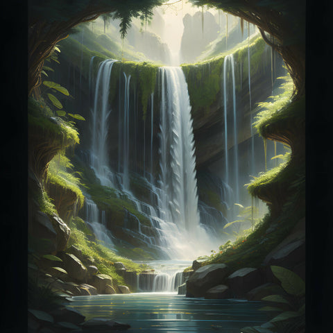 waterfall cave