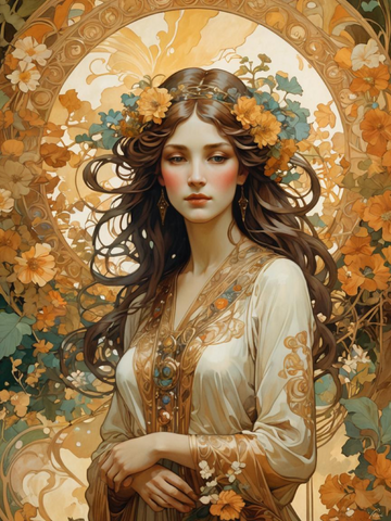 Art Nouveau Girl 14